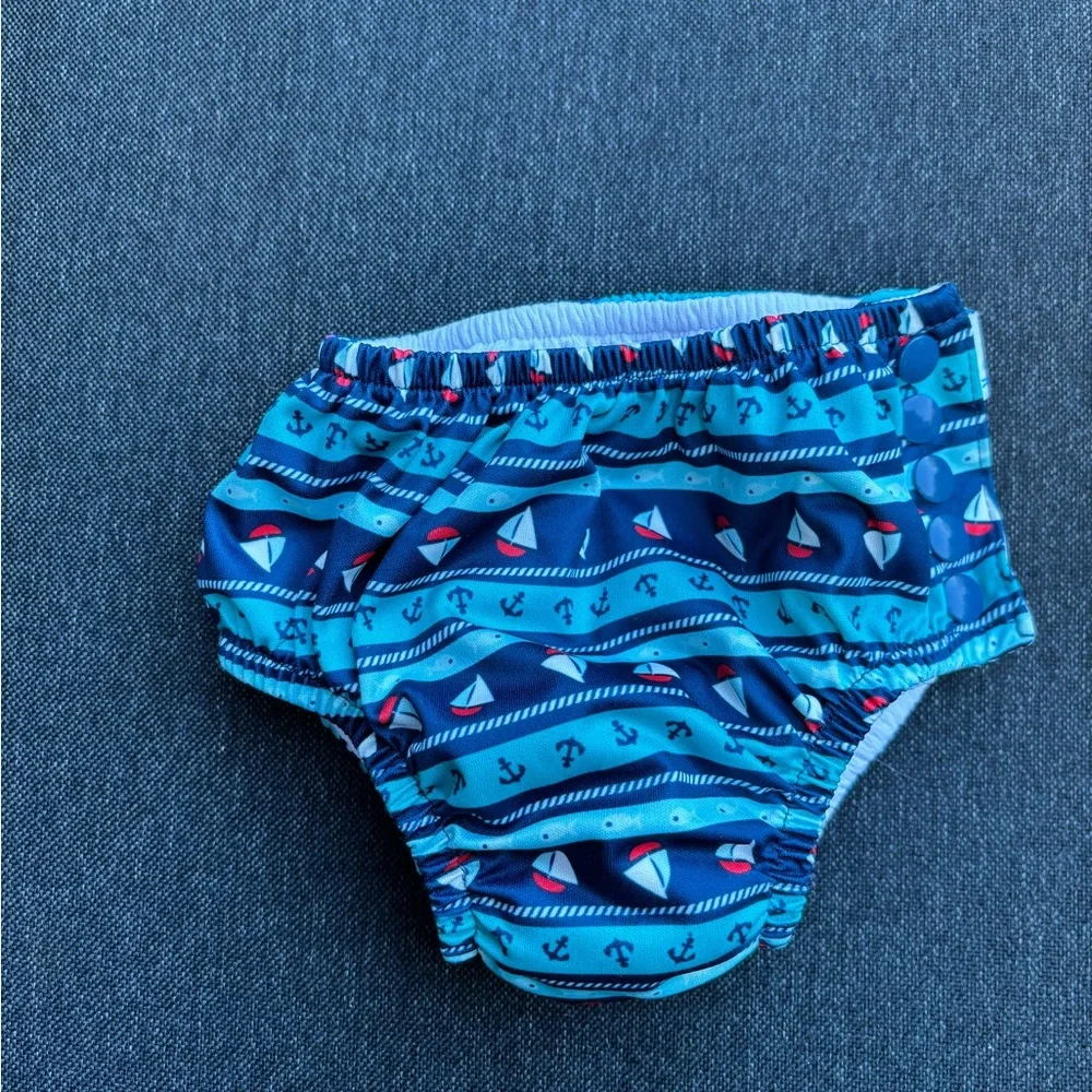 Nautical Blue Kids Reusable Swim Diaper